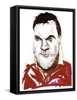 Bryn Terfel - caricature of Welsh bass baritone-Neale Osborne-Framed Stretched Canvas