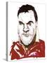 Bryn Terfel - caricature of Welsh bass baritone-Neale Osborne-Stretched Canvas