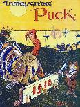 Thanksgiving Puck 1910-Brynat Baker-Stretched Canvas