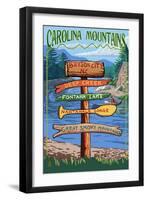 Bryson City, North Carolina - Sign Destinations-Lantern Press-Framed Art Print