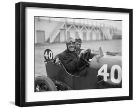 BS Marshall in his Aston Martin at the JCC 200 Mile Race, Brooklands, Surrey, 1921-Bill Brunell-Framed Photographic Print