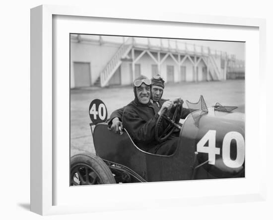 BS Marshall in his Aston Martin at the JCC 200 Mile Race, Brooklands, Surrey, 1921-Bill Brunell-Framed Photographic Print