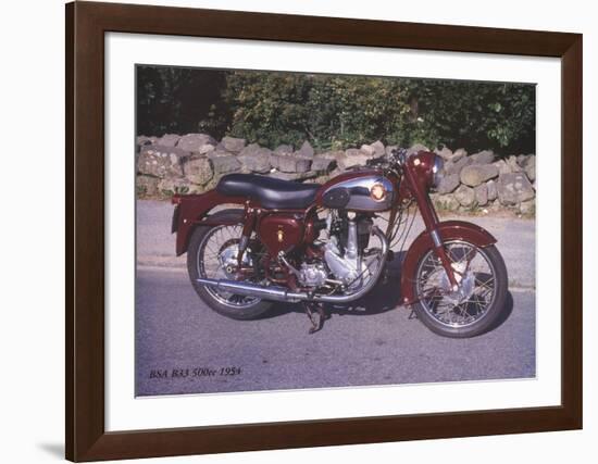 BSA B33 500c 1954-Forlag Hakan Eriksson-Framed Art Print