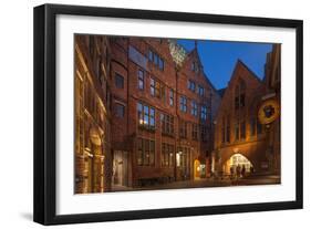 Bšttcherstrasse (Street), Bremen, Germany, Europe-Chris Seba-Framed Photographic Print