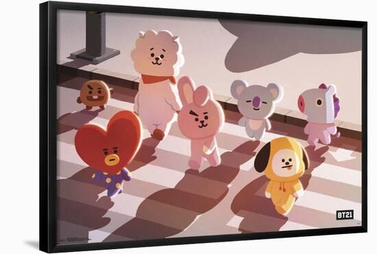 BT21 - Shadows-null-Framed Poster