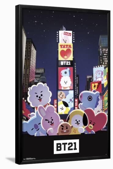 BT21 - Times Square-null-Framed Poster