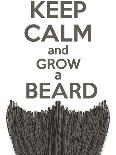 Keep Calm and Grow a Beard-BTRSELLER-Framed Stretched Canvas