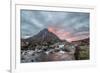 Buachaille Etive Mor and the River Coupall at Sunset-Green Planet Photography-Framed Photographic Print