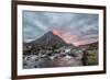 Buachaille Etive Mor and the River Coupall at Sunset-Green Planet Photography-Framed Photographic Print