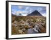 Buachaille Etive Mor and the River Coupall, Glen Etive, Rannoch Moor, Western Highlands, Scotland-Chris Hepburn-Framed Photographic Print