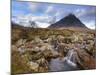 Buachaille Etive Mor and the River Coupall, Glen Etive, Rannoch Moor, Western Highlands, Scotland-Chris Hepburn-Mounted Photographic Print