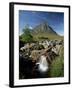 Buachaille Etive Mor and the River Coupall, Glen Etive, Western Highlands, Scotland, United Kingdom-Lee Frost-Framed Photographic Print