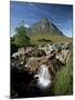 Buachaille Etive Mor and the River Coupall, Glen Etive, Western Highlands, Scotland, United Kingdom-Lee Frost-Mounted Photographic Print