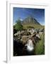 Buachaille Etive Mor and the River Coupall, Glen Etive, Western Highlands, Scotland, United Kingdom-Lee Frost-Framed Photographic Print