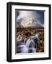 Buachaille Etive Mor and the River Coupall, Glen Etive, Western Highlands, Scotland-Karen Deakin-Framed Photographic Print