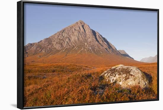 Buachaille Etive Mor Mountain on the Edge of Glencoe and Glen Etive, Highlands, Scotland, UK-Julian Elliott-Framed Photographic Print