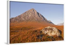 Buachaille Etive Mor Mountain on the Edge of Glencoe and Glen Etive, Highlands, Scotland, UK-Julian Elliott-Framed Photographic Print