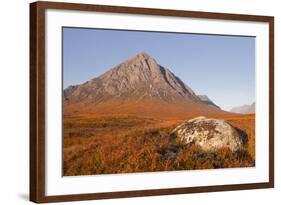 Buachaille Etive Mor Mountain on the Edge of Glencoe and Glen Etive, Highlands, Scotland, UK-Julian Elliott-Framed Photographic Print