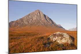 Buachaille Etive Mor Mountain on the Edge of Glencoe and Glen Etive, Highlands, Scotland, UK-Julian Elliott-Mounted Photographic Print