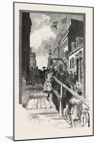 Buade Street, Named after Frontenac, Quebec, Canada, Nineteenth Century-null-Mounted Giclee Print