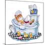 Bubble Bath Cat-Bill Bell-Mounted Giclee Print