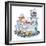 Bubble Bath Cat-Bill Bell-Framed Premium Giclee Print