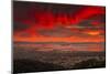 Bubble Burn, Epic Red Sunset Clouds, San Francisco Bay Area-Vincent James-Mounted Photographic Print