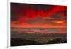 Bubble Burn, Epic Red Sunset Clouds, San Francisco Bay Area-Vincent James-Framed Photographic Print