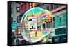 Bubble Floating in NYC-null-Framed Stretched Canvas