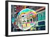 Bubble Floating in NYC-null-Framed Photo