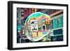 Bubble Floating in NYC-null-Framed Photo