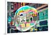 Bubble Floating in NYC-null-Framed Photo