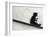 Bubble Girl-Banksy-Framed Giclee Print