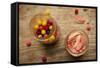 Bubble Gum Balls and Teeth Candy in Mason Jars-Alastair Macpherson-Framed Stretched Canvas