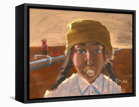 Bubble Gum Girl-Zhang Yong Xu-Framed Stretched Canvas