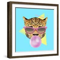 Bubble Gum Leo-Robert Farkas-Framed Giclee Print