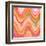 Bubble gum memories - Orange and Pink-Dominique Vari-Framed Art Print