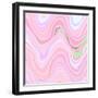 Bubble gum memories - Pink and Violet-Dominique Vari-Framed Art Print