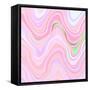 Bubble gum memories - Pink and Violet-Dominique Vari-Framed Stretched Canvas