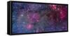 Bubble Nebula and Cave Nebula Mosaic-Stocktrek Images-Framed Stretched Canvas