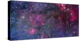 Bubble Nebula and Cave Nebula Mosaic-Stocktrek Images-Stretched Canvas