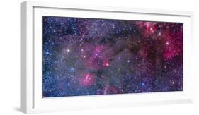 Bubble Nebula and Cave Nebula Mosaic-Stocktrek Images-Framed Photographic Print