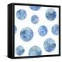 Bubble Pattern on White-Summer Tali Hilty-Framed Stretched Canvas