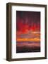 Bubble Sunset Burn, Epic Red Skies Clouds, San Francisco Bay Area.-Vincent James-Framed Photographic Print