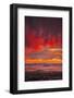 Bubble Sunset Burn, Epic Red Skies Clouds, San Francisco Bay Area.-Vincent James-Framed Photographic Print