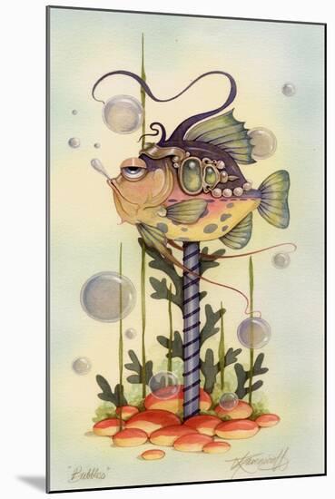 Bubbles 1-Linda Ravenscroft-Mounted Giclee Print