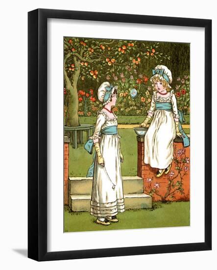 Bubbles' by Kate Greenaway-Kate Greenaway-Framed Giclee Print