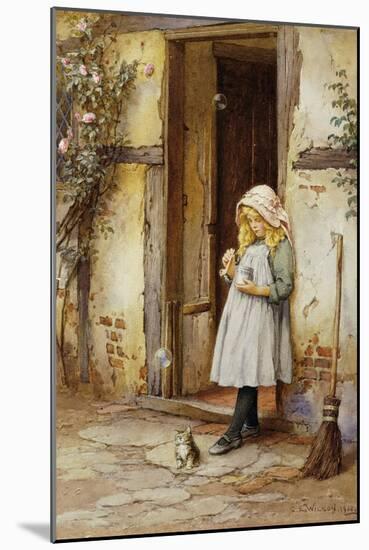 Bubbles for Kitty, 1908-Charles Edward Wilson-Mounted Giclee Print