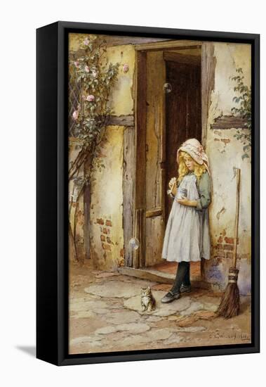 Bubbles for Kitty-Charles Edward Wilson-Framed Stretched Canvas