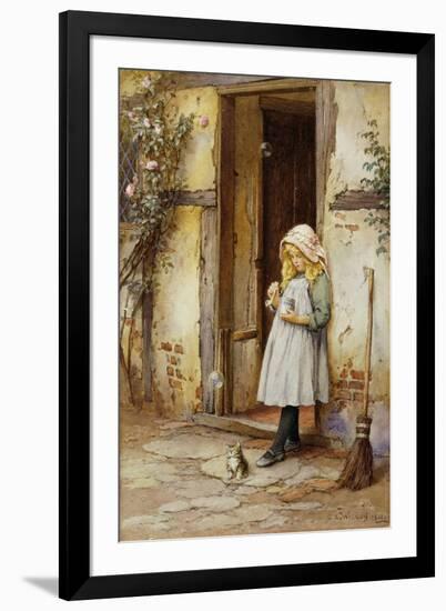 Bubbles for Kitty-Charles Edward Wilson-Framed Giclee Print